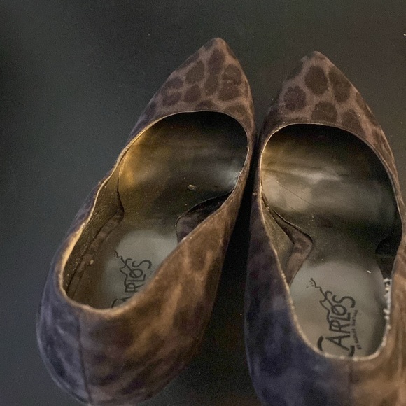 Carlos by Carlos Santana size 8 platform animal print pumps PLATONIC - Picture 10 of 15